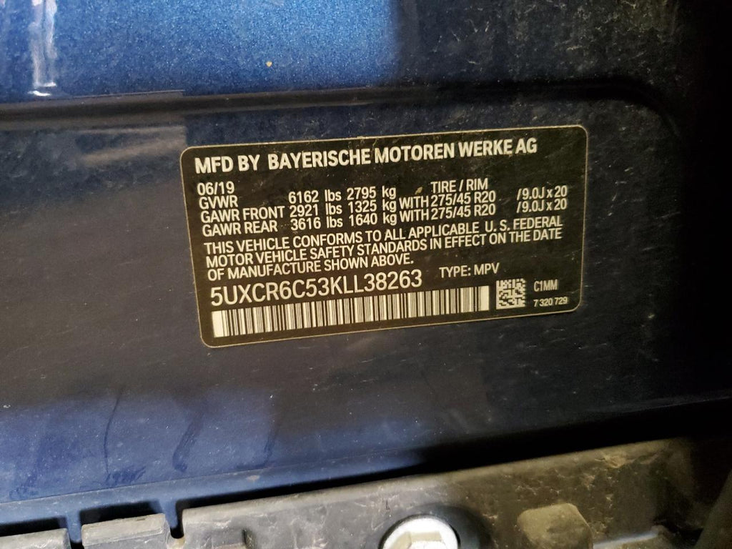 Bmw x5 xdrive4 5UXCR6C53KLL38263