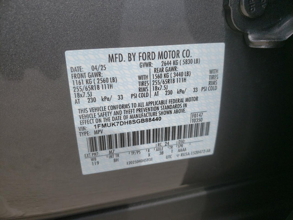 Ford explorer a 1FMUK7DH8SGB88440