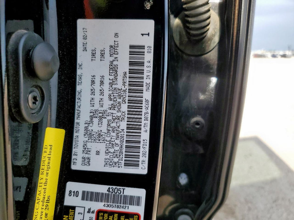 Toyota tacoma dou 5TFDZ5BN9HX020134